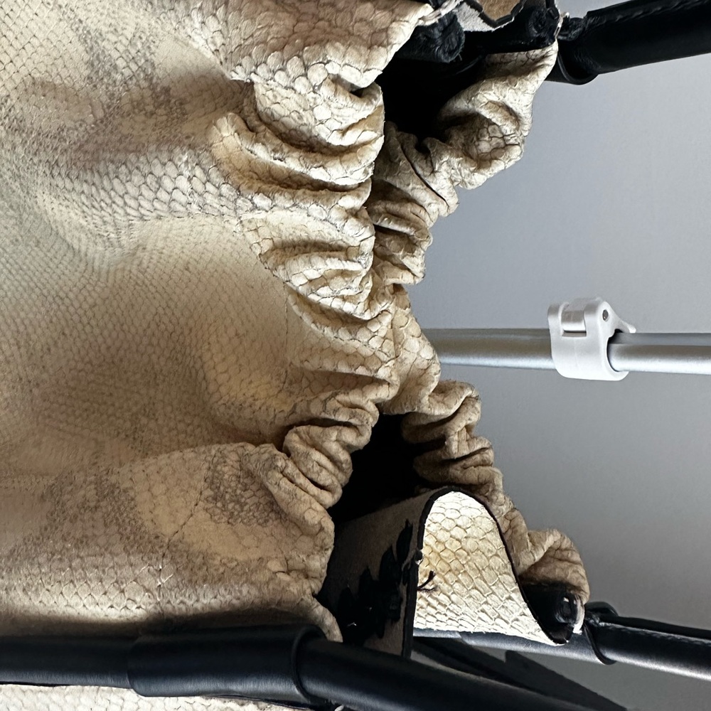 Proenza Schouler Snake Embossed XL Ruched Tote bag - Picture 6 of 11